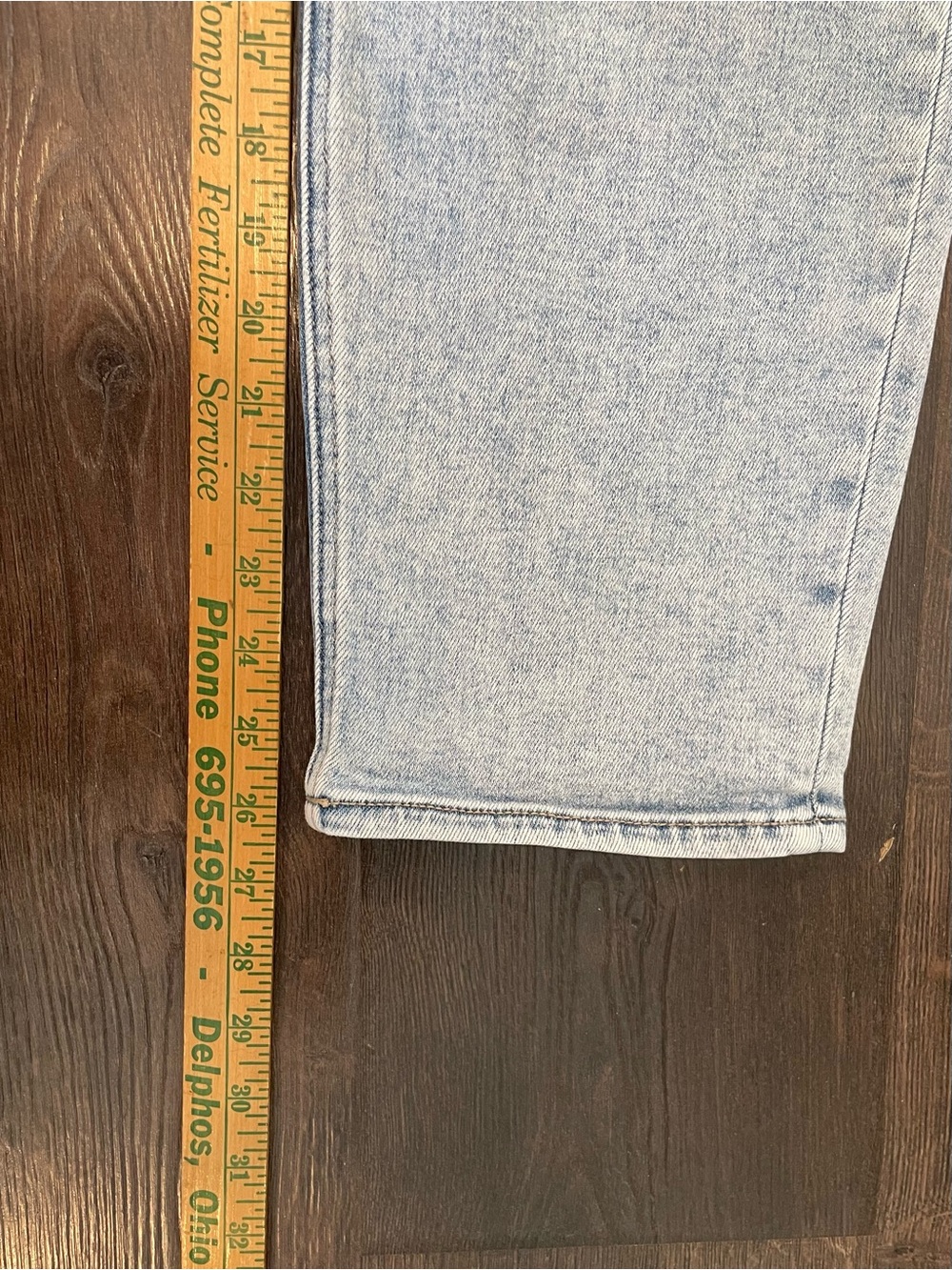 Hidden Los Angeles Jeans Straight Mom Jeans Size 31 Light Denim Designer - Picture 8 of 8